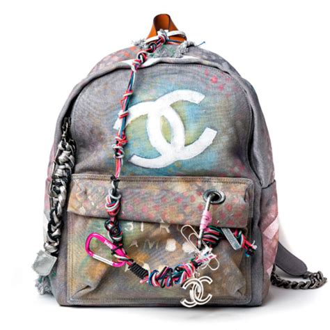 chanel graffiti crossbody|Chanel graffiti backpack.